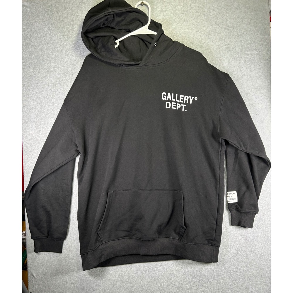 Gallery Dept Hollywood CA Logo Hoodie Black Mens XL Josue Thomas Made in USA